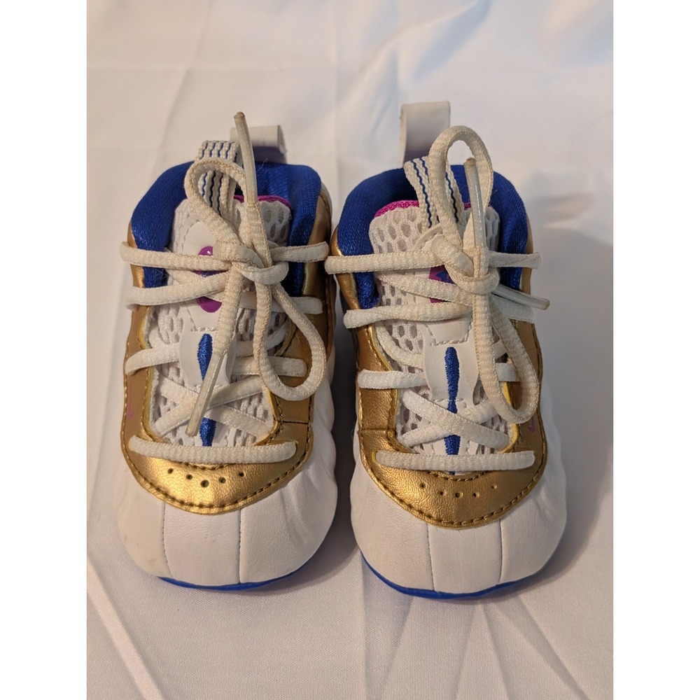 RARE Nike Lil' Posite One Peanut Butter Jelly Colors, 644790-103 Size 2C